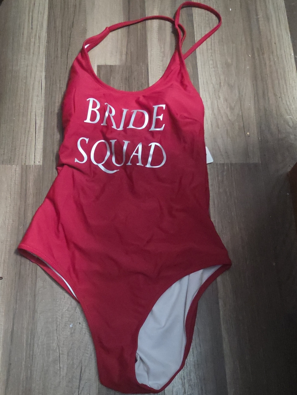 BRIDE Squad Red One Piece Swim Suit Size Medium NWT!